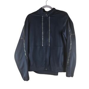 Lululemon Navy Blue Long Sleeve Stretch Warmup Full Zip Track Jacket Size Small